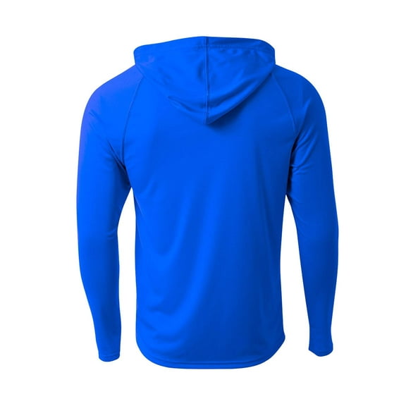 Hardcore Water Sports Men's Hooded Long Sleeve Loose Fit Rash Guard Surf Shirt Water Sports Swimwear