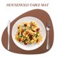 thumbnail image 4 of Juego de posavasos de PU, tapete de mesa delicado, tapete para vajilla de estilo nórdico, tapete para cena, 1 Juego, 4 of 4