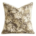 thumbnail image 2 of Throw Pillow Covers 18x18, Vintage Floral Chenille Jacquard Cushion Cover with Piped Edge for Couch Sofa Living Room Decor, 18 x 18 Inch, 2 of 8