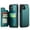 Green, variant on for iPhone 11 Case with Card Holder, Wallet Case for Women Men with RFID Blocking, Durable Leather Kickstand Magnetic Clasp Shockproof Phone Case for iPhone 11