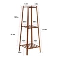 thumbnail image 6 of Natural Bamboo 3 Tier Plant Stand Flower Rack Shelf Corner Bonsai Holder for Home Garden, 6 of 8