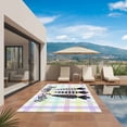 thumbnail image 2 of Happy Easter Outdoor Rug 4x6 Ft, Non Slip Washable Area Rug, Black and White Carrots Colorful Plaid Patio Rugs Carpet Runner, Large Floor Mat for Indoor/Outdoor Deck Porch Camping, 2 of 8