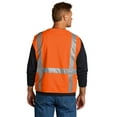 thumbnail image 2 of Cornerstone ANSI 107 Class 2 Mesh Six-Pocket Zippered Vest, Safety Orange, 4/5X, 2 of 4