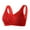 Red, variant on XMMSWDLA Women's Button Front Lace Bra Full Coverage Wirefree Plus Size Nursing Sports Bra Bras for Women Full Coverage