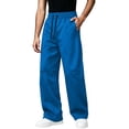 thumbnail image 3 of Mens Casual Sweatpants Solid Color Drawstring Elastic Waist Straight Leg Trousers Relaxed Fit Workout Pants, 3 of 9