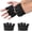 Large, variant on Fitness Exercise Gloves, Silicone Non-slip Four Finger Weightlifting Protection Gloves, Men Women Callus Guard Workout Grip Gloves, Protect for Power Cross Training Lifting Hanging Cycling Yoga