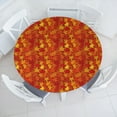thumbnail image 3 of Ambesonne Orange Fitted Round Tablecloth, Nature Designs, 40"- 44" Diameter, Burnt Orange, 3 of 5