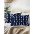 thumbnail image 3 of Outdoor Pillows Waterproof, Navy Blue Arrows Bedding Throw Pillows with Insert for Couch Sofa Bed, Modern Abstract Art Ethnic Tribal 12x20 Inch Pillowcases Decorative Camping Patio Pillow Set of 1, 3 of 8