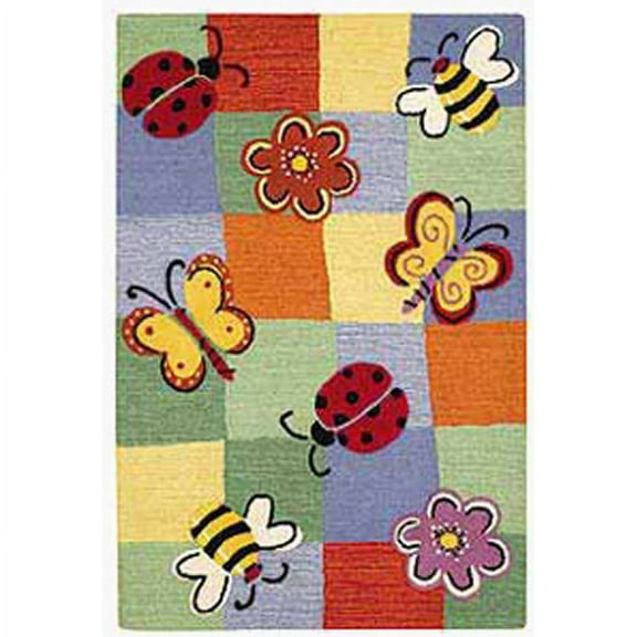 SAFAVIEH Kids Dorris Butterflies and Flowers Area Rug, Multi, 5' x 8'