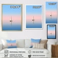 thumbnail image 4 of Designart "Blue And Pink Sailing Boat Calm Horizon I" Boat Sailing Canvas Prints, 4 of 7
