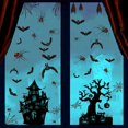 thumbnail image 2 of 6Sheets 90Pcs Halloween Window Clings, Double-Side Spooky Removable Window Sticker for Halloween Party Decoration, 2 of 8