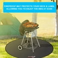 thumbnail image 6 of 36" Round Under Grill Mat,4 Layers Fire Pit Mat,Fireproof Mat Protect Mat for Deck,Patio,Grass,Outdoor Charcoal,Smokers,Reusable Oil-Proof and Waterproof Indoor Fireplace Mat BBQ Floor Mat, 6 of 15