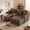 Camel, variant on Wiilayok Convertible Modular Cloud Sofa,U Shaped Sectional Sofa Couch Set with Ottoman,Central Console,Cup Holder, Adjustable Backrest for Living Room,Black