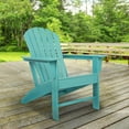 thumbnail image 3 of DecMode Indoor Outdoor Resin Adirondack Chair - Blue, 3 of 17