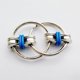 thumbnail image 4 of Llavero de metal Antiestrés Cadena de bicicleta Fidget Hand Spinner Toys (Azul oscuro) Ehuebsd libre de BPA, 4 of 5