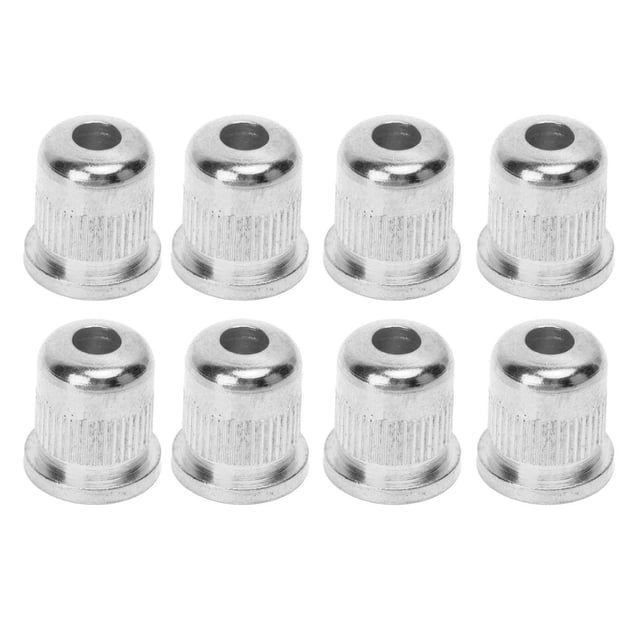 Guitar String Ferrule, Decorative Guitar Through Body Buckle 8PCS Compact Wear Resistant High Hardness For Replacement Golden,Silver,Black