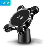 TOTU Magnetic Car Holder Qi Wireless Charger 360 degree - Black