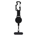 thumbnail image 2 of Correa retráctil para teléfono con mosquetón – Soporte duradero para teléfono en negro, ideal para senderismo, aventuras al aire libre y manos libres, 2 of 7