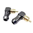 thumbnail image 4 of 1Pcs RCA Connector Audio Plug Male 90 Degree Right Angle Elbow Speaker Terminal Conector for Soldering Video Cable, 4 of 5