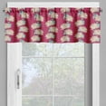 thumbnail image 2 of Ambesonne Spring Valance Pack of 2, Chrysanthemum Blossom Motif, 54"X18", Beige Sky Blue and Magenta, 2 of 5
