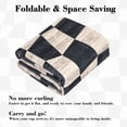 thumbnail image 7 of Hasoo Runner Rug 2x6 Modern Plaid Indoor Washable Mat for Hallway Kitchen Enterday Carpet, Navy/Brown, 7 of 7