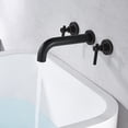thumbnail image 3 of SUMERAIN Wall Mount Bathtub Faucet, High Flow Tub Filler with Two Handle,Oil Rubbed Bronze, 3 of 7