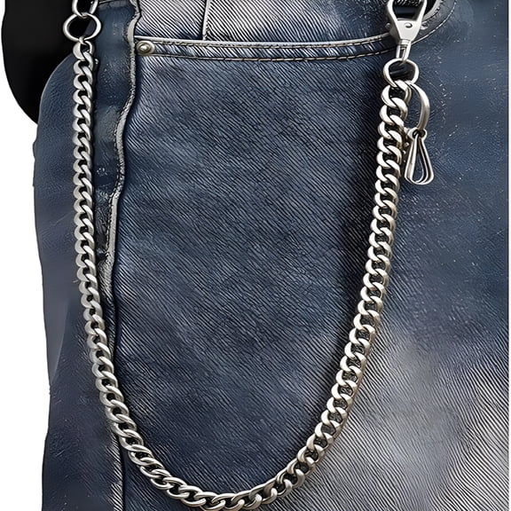 DESIGNICE Wallet Chain Wallet Chains for Men Women,Punk Trousers Pants Chain for Biker Heavy Skull Chain Belt Goth Accessories