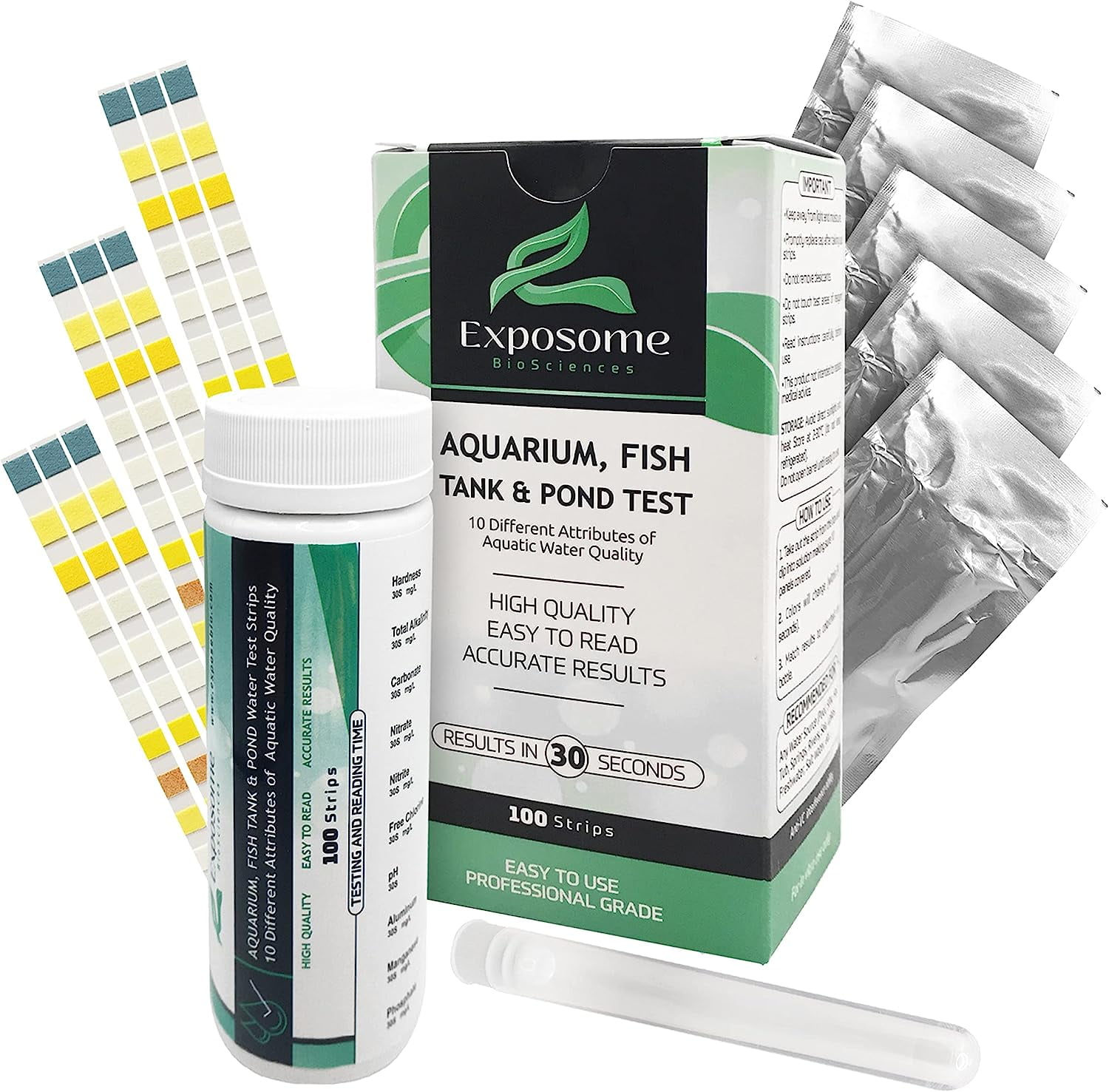 Exposome BioSciences 10in1 Test Strips Freshwater and Saltwater