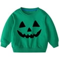 thumbnail image 4 of None Green Toddler Girls Sweatshirts Graphic Cotton Fashion Shirts Winter Round Neck Comfy T-Shirts Boys Sweaters Kids Long Sleeve Sweatshirts, 4 of 4