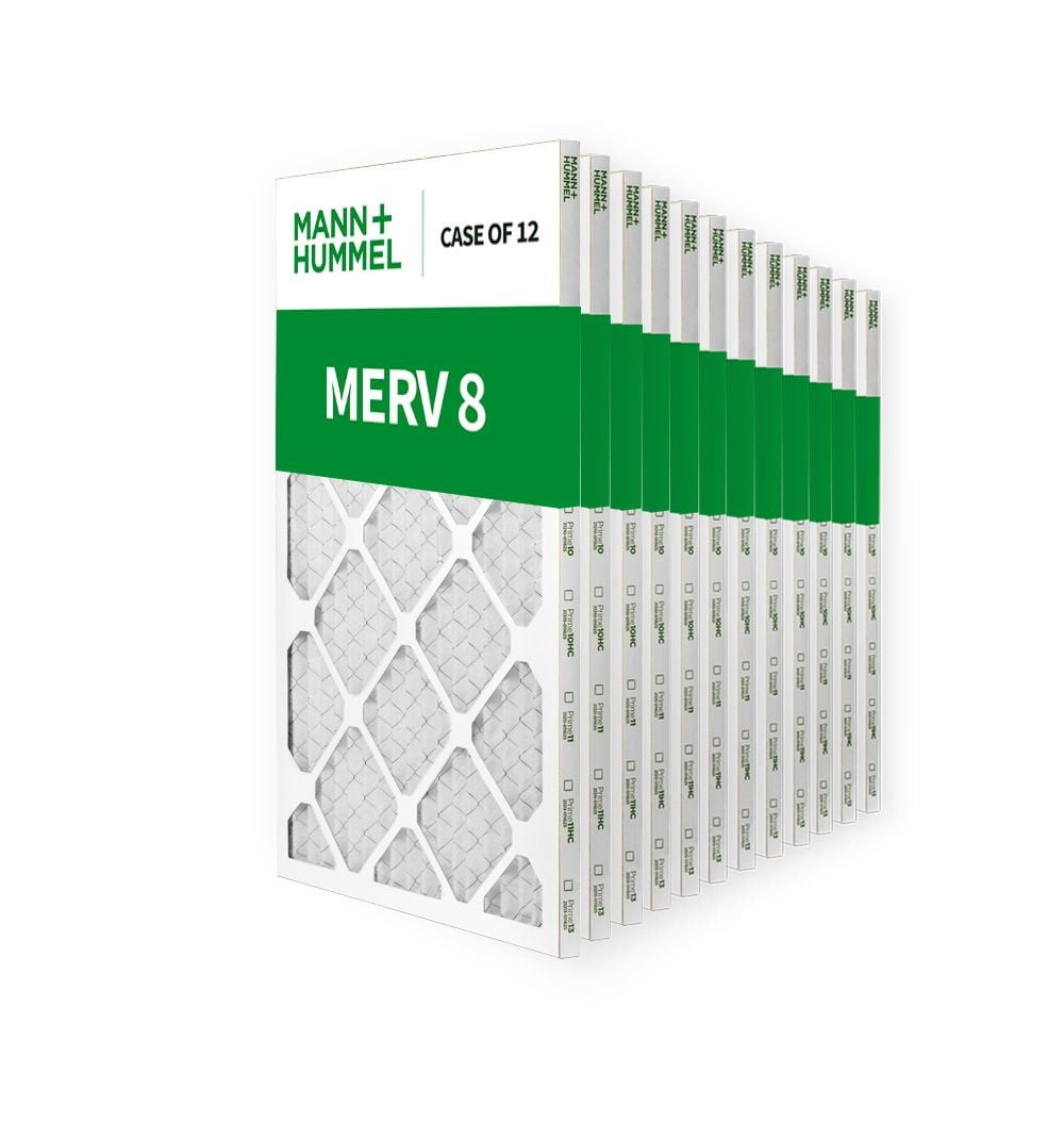 16x25x1 Merv 8 Pleated AC Furnace Air Filters. 12 PACK