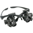 thumbnail image 4 of Magnifying Glasses 10X 15X 20X 25X Eye Jewelry Watch Repair Magnifier Glasses With 2 LED Lights Microscope, 4 of 9