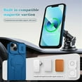 thumbnail image 3 of Case for iPhone 14 / 13 6.1" with Invisible Fold Holder Stand, MagSafe Magnetic Wireless Charging,Sliding camera casing,Shockproof Dropproof Tough Rugged Protective Case Cover,Blue,For iPhone 14 / 13, 3 of 10