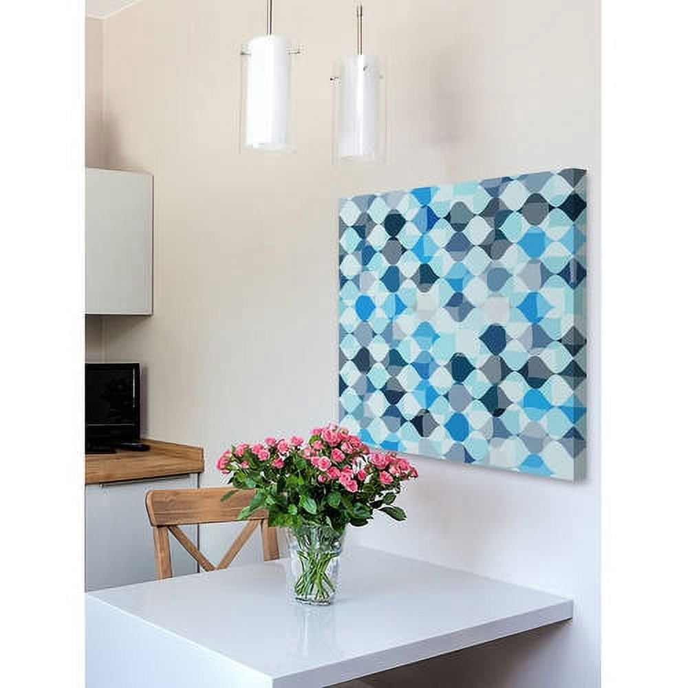 Marmont Hill 'Tic Tac Blue' Painting Print on Wrapped Canvas