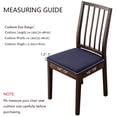 thumbnail image 4 of 4 PCS Stretch Chair Seat Covers, Removable Washable Dining Chair Covers Anti-Dust Dining Room Seat Cushion Slipcovers, 4 of 9