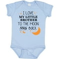 thumbnail image 3 of Inktastic I Love My Little Brother to the Moon and Back Boys or Girls Baby Bodysuit, 3 of 5