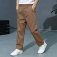 thumbnail image 6 of Bovxnpu Boys Dress Pants School Uniform Pants Boys School Uniform Elastic Waist Pants Trousers, 6 of 9