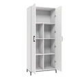 thumbnail image 3 of Sauder North Avenue White Tall 2 Door Storage Cabinet, White Finish, 3 of 9