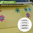 thumbnail image 3 of Unique Bargains Reflective Bumper Decal Fluorescent Silver Tone Trapezoid Diamond Grid Pattern Reflective Car Sticker Personalized Decoration for Vehicle Body or Door or Window / Dashboard, 3 of 7