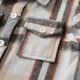 thumbnail image 4 of Cowsor Toddler Baby Boys and Girls Plaid Shirts Jacket Long Sleeve Lapel Button Down Top Outwear Clothes, 4 of 7
