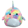 Squishmallow Kellytoy Sea Life B Series 12" Navina the Tie Dye Narwhal