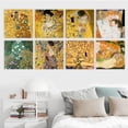 thumbnail image 2 of Set Cuadros Canvas Arte En Lienzo Estilo Galeria Con Bastidor No Sintetico El Beso Y Más De Gustav Klimt, 2 of 4
