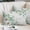 White Green Grey, variant on Spring Floral Pillow Covers, Linen Long Throw Pillow Case, Daisy Eucalyptus Leaves Black White Plaid Holiday Pillow Protector Decorative Cushion Cover for Living Room/Bedroom 12" x 20"