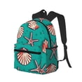 thumbnail image 2 of Easygdp Starfish and Shell Casual Laptop Backpack, Large Capacity Schoolpack for School, Travel, Business, 2 of 8