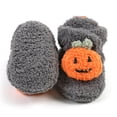 thumbnail image 5 of Ecetana Baby Fuzzy Bootie Slippers Halloween Cozy Sock Shoes Soft Infant Shoes Warm Fleece Slippers for Toddlers, 5 of 6