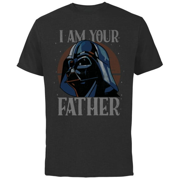 Star Wars Darth Vader I Am Your Father Retro - Short Sleeve Cotton T-Shirt for Adults - Customized-Black