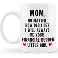 thumbnail image 2 of Funny Mom Gifts Mom I Will Always Be Your Financial Burden Christmas Birthday Funny Novelty Prank Joke Gifts for Moms from Daughter World's Best Mom Ever Fun Coffee Mug Tea Cup, 2 of 8