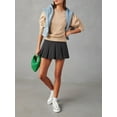 thumbnail image 3 of Liacowi Women's Casual Fleece Sweatshirt Solid Color Long Sleeves Crewneck Pullover Fall Winter Loose Fit Tops, 3 of 9