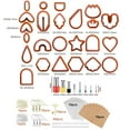 thumbnail image 2 of Earrings Cutters, Various Shapes Plastic Clay Cutters, 2 of 6