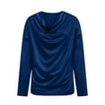 thumbnail image 5 of WMTBSRSW Velvet Tops for Women Trendy Velour V Neck Long Sleeve Shirts Casual Pullover Fall Winter Blouses Top, 5 of 9