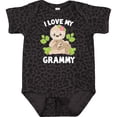 thumbnail image 3 of Inktastic Cute Sloth I Love My Grammy with Green Leaves Boys or Girls Baby Bodysuit, 3 of 5